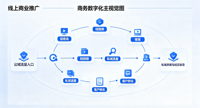 寿县线上商业推广怎么做？全域流量闭环搭建与低成本转化实战指南